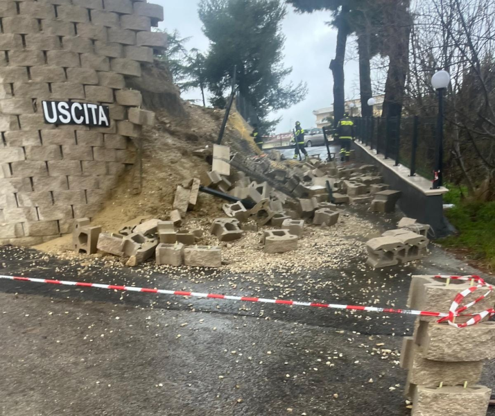 Maltempo. Quaranta interventi dei vigili del fuoco in provincia di Teramo - Foto