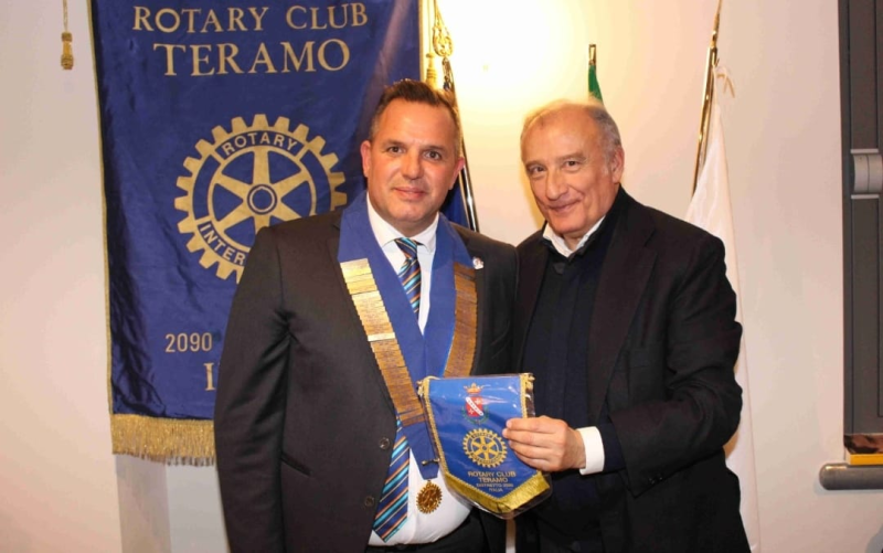 Il giornalista Piero Marrazzo, ospite al Rotary Club Teramo - Foto