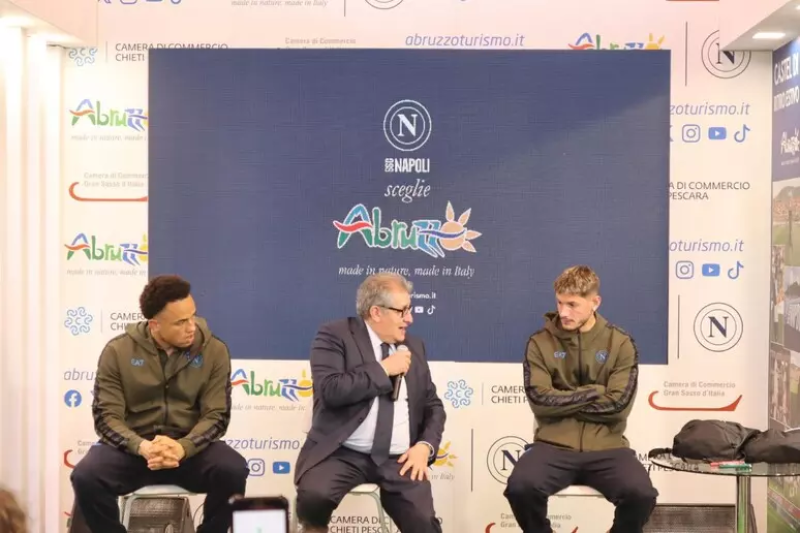 Mazzocchi e Okafor ospiti dello stand Abruzzo alla Bmt di Napoli - Foto