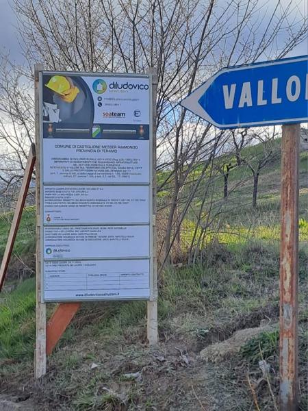 Finanziati i lavori per contrada Valloni di Castiglione Messer Raimondo - Foto