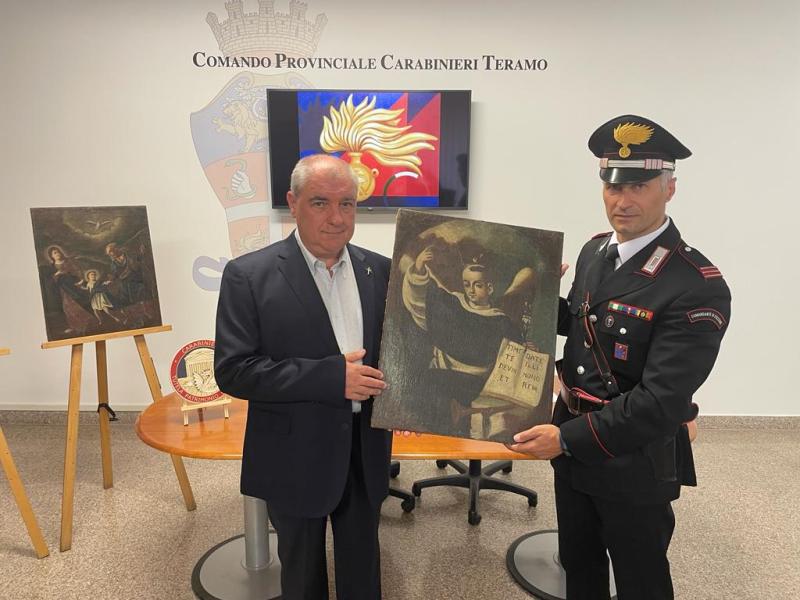 Restituiti i dipinti rinvenuti a Cortino alla chiesa Madonna del Soccorso di Senigallia - Foto