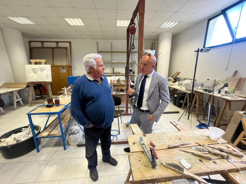 Corropoli. Il Presidente della Provincia D'Angelo in visita all'area archeologica di Ripoli - Foto