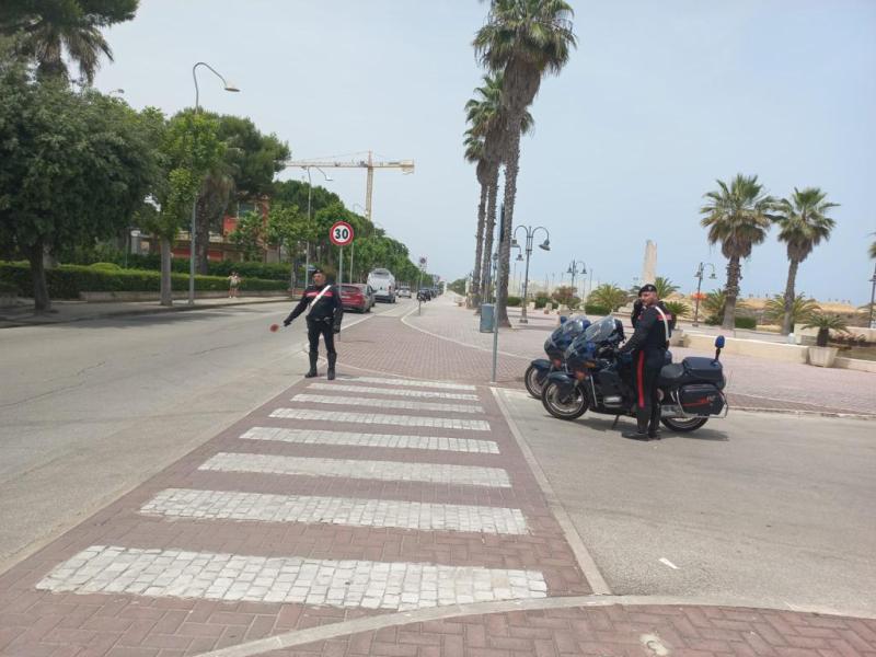 Carabinieri Giulianova - controllo sulla sicurezza stradale. Scendono in campo i Carabinieri Motociclisti - Foto