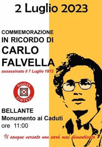 Bellante. 2 luglio commemorazione in ricordo di Carlo Falvella - Foto