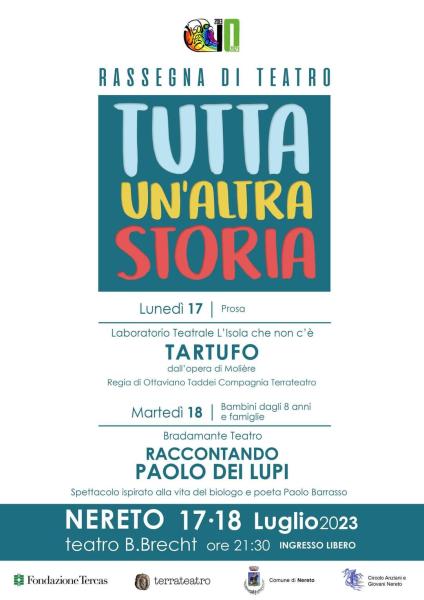 “Tutta un’altra storia”. Secondo appuntamento della rassegna di teatro organizzata dall’Ass. ne “L’isola che non c’è” - Foto