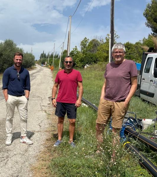 Procedono i lavori di estensione della rete distributrice del gas ad ovest dell'abitato giuliese - Foto