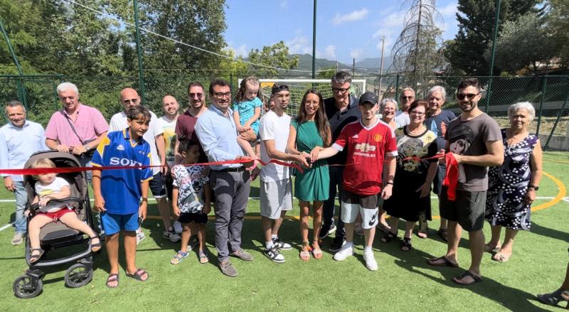 Inaugurato il campo riqualificato di Valle San Giovanni a Teramo - Foto