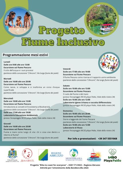 Il Comune di Pescara ha avviato oggi il progetto “Fiume Inclusivo” - Foto