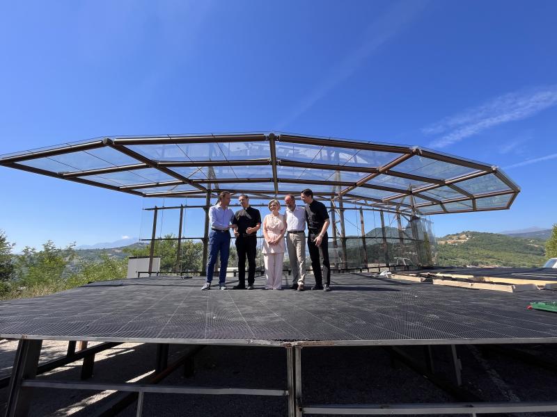 Presentato il palco monumentale all'Università di Teramo - Foto