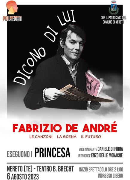 Domenica 6 agosto i Princesa omaggiano a Nereto il maestro De André - Foto