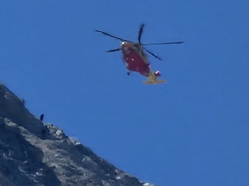 Prati di Tivo. Soccorso in elicottero un escursionista ferito - Foto