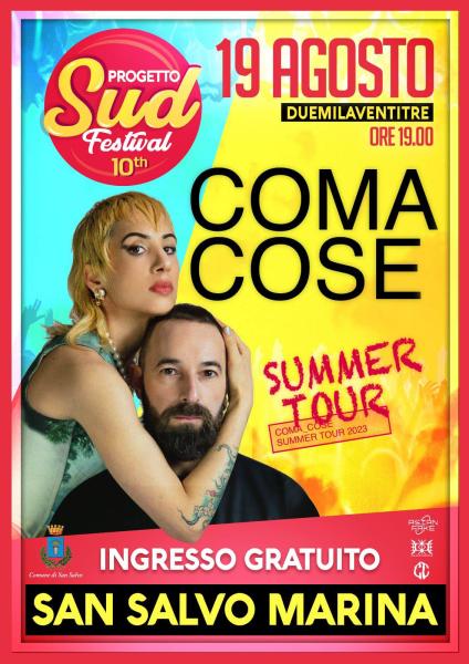 Il grande evento dell’estate con il concerto gratuito  a San Salvo Marina del duo Coma Cose - Foto