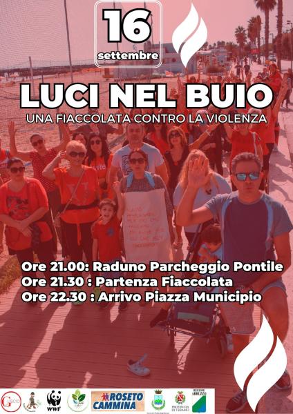 Roseto. il 16 settembre fiaccolata contro la violenza - Foto