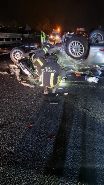 Incidente in A14: coinvolti cinque veicoli nel tratto tra Roseto e Pineto - Foto