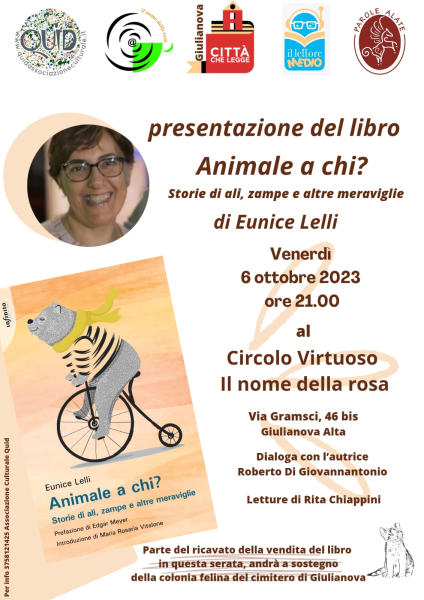 L’Associazione culturale “Quid” presenta “Animale a chi? storie di ali, zampe e altre meraviglie” - Foto