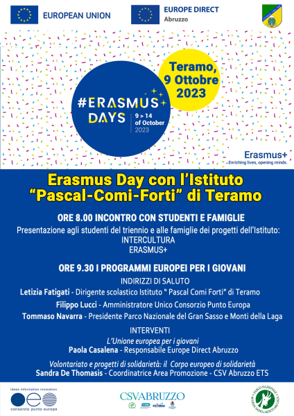 Il Cope organizza gli Erasmus Days con il "Pascal - Comi - Forti" di Teramo - Foto