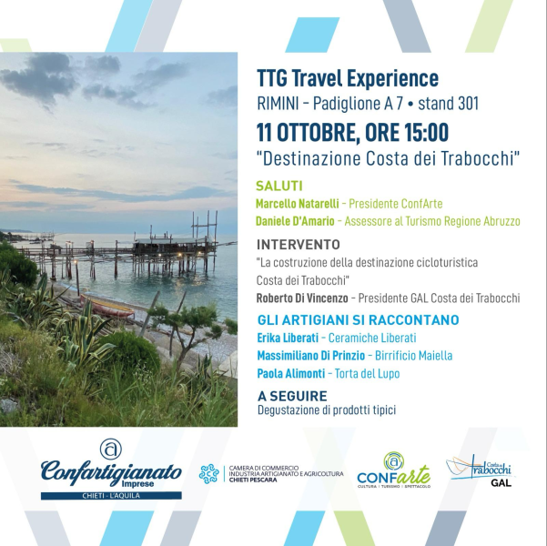 La Costa dei Trabocchi protagonista al TTG Travel Experience di Rimini - Foto