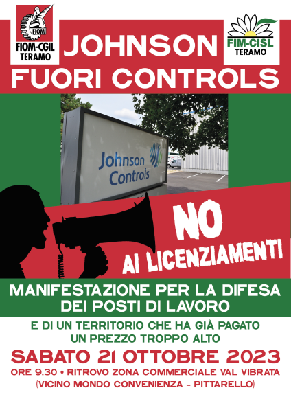 Chiusura Johnson di Corropoli. Sabato il corteo di lavoratori e sindacalisti - Foto