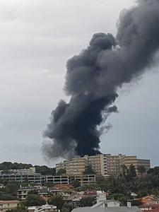 Incendio vicino alla centrale termica del Mazzini - Anteprima Youtube