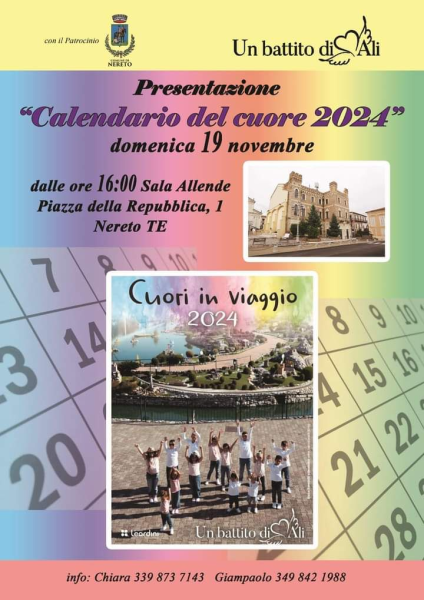 Nereto. Il 19 novembre verrà presentato il “Calendario solidale 2024” - Foto