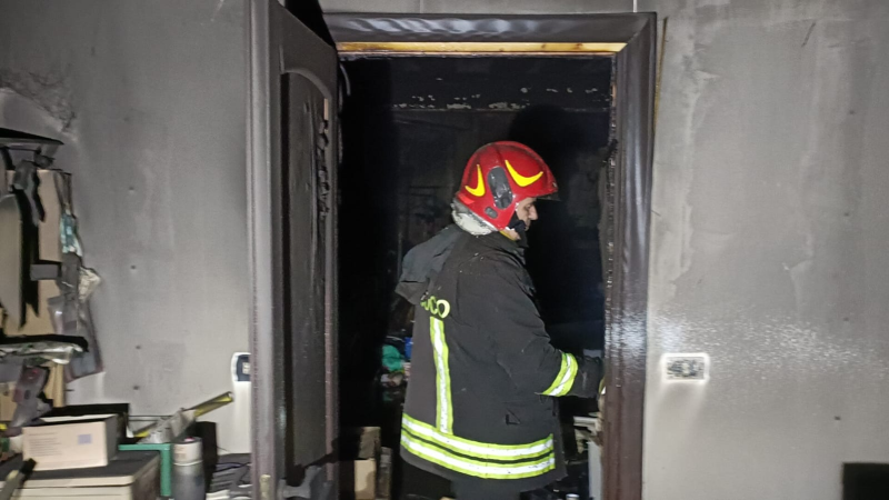 A fuoco una villa a Villa Falchini di Teramo: i proprietari sono usciti in tempo - Foto