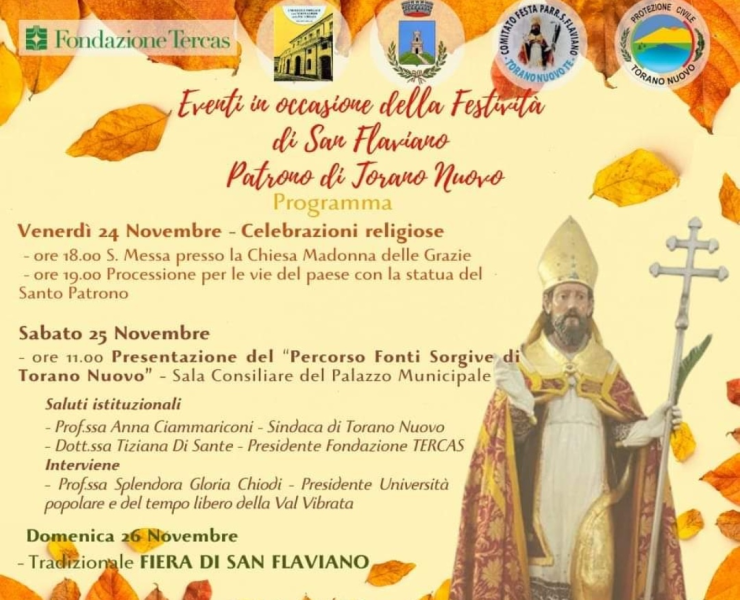 La Comunità di Torano Nuovo si prepara a festeggiare il suo patrono San Flaviano - Foto