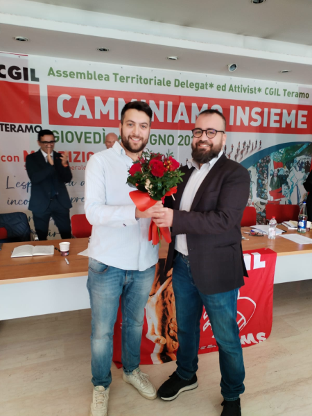 Vincenzo Quaranta nuovo segretario generale della Filcams Cgil di Teramo - Foto