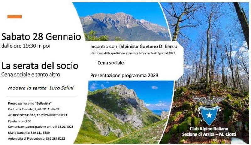 Arsita. Il CAI presenta il programma 2023 - Foto