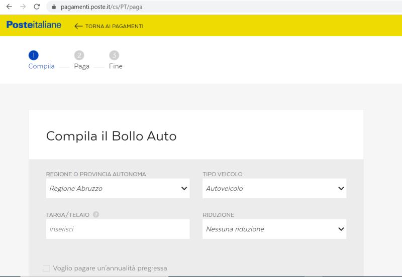 Poste Italiane. Pagamento rapido del bollo auto - Foto