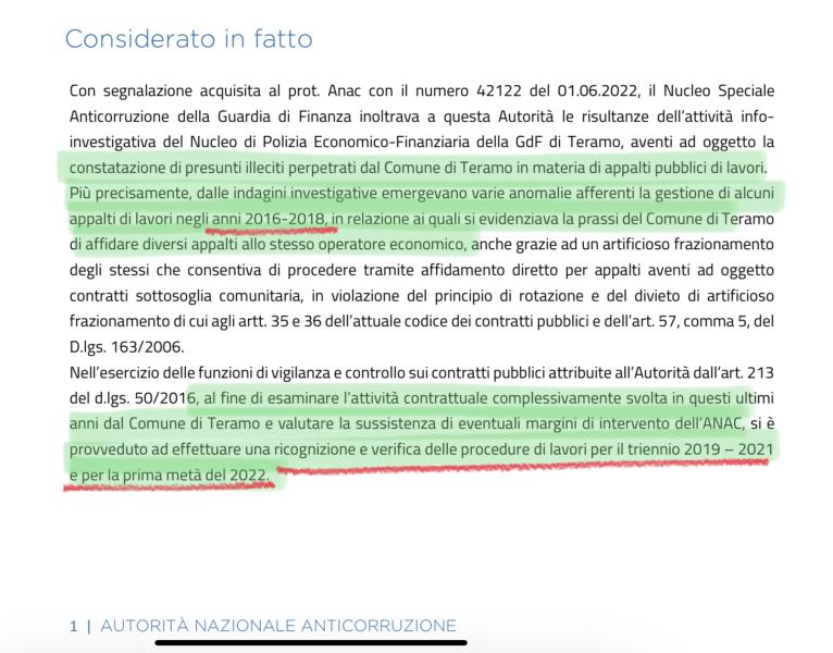 L’Anac striglia il comune ma la violazione della normativa in materia di appalti pubblici diventa una querelle politica - Foto