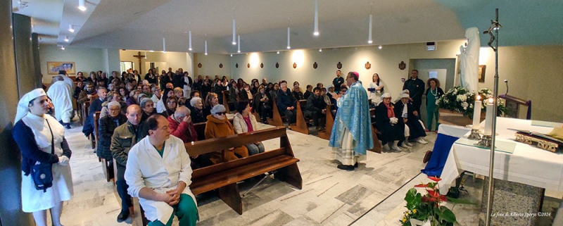 Si chiude a Teramo il pellegrinaggio della statua della Madonna di Lourdes negli ospedali - Foto