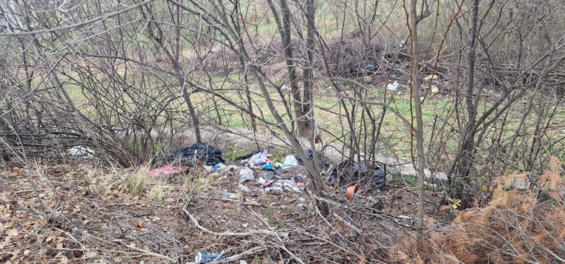 Una discarica a cielo aperto lungo la provinciale tra Teramo e Torricella Sicura - Foto