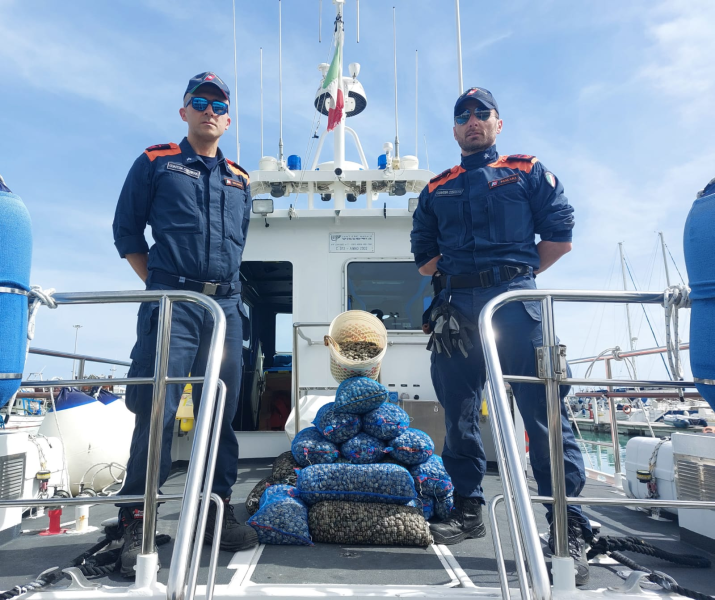 Giulianova. La capitaneria di porto sequestra 287chili di prodotti ittici - Foto