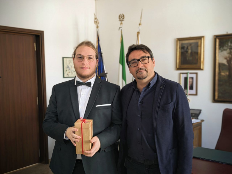 D'Alberto incontra Erasmo Marcozzi, studente teramano al Trinity College di Dublino - Foto