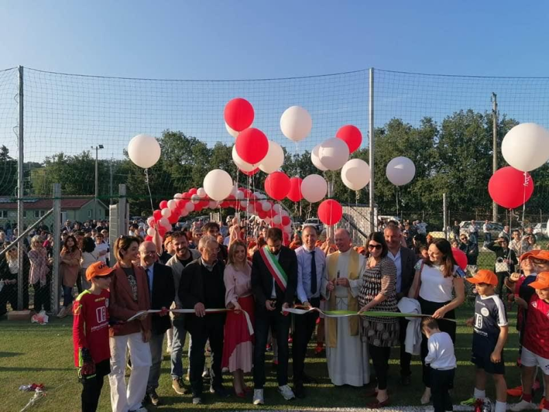 Campli. Inaugurato il nuovo campo sportivo "U. Bollettini" in località Cappuccini - Foto