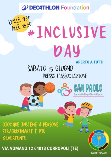 Il 15 giugno al Centro San Paolo di Corropoli l'evento inclusivo Decathlon Foundation Teramo - Foto