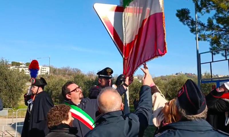 Si è svolta la cerimonia di intitolazione della via Antonio Fazzini a San Nicolò - Foto