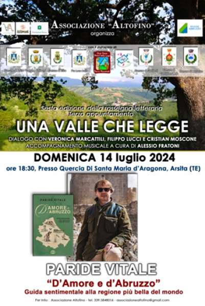 Domenica ad Arsita il sesto appuntamento della terza edizione "Una Valle che legge" - Foto