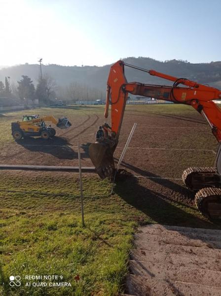 Partiti i lavori di riqualificazione del campo sportivo di Villa Vomano - Foto