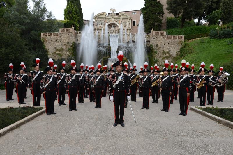 La Fanfara della Legione Allievi Carabinieri di Roma in esibizione al Teatro Comunale - Foto