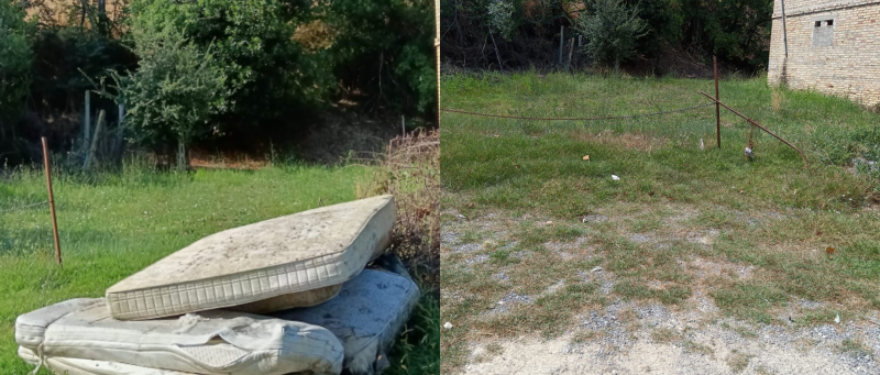 SP 2 Val Vibrata: da "discarica con l'asfalto" a strada ripulita - Foto