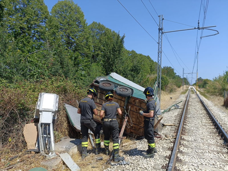 Incidente ferroviario a Selva Piana: evacuati i 33 passeggeri e sgomberato il passaggio - Foto