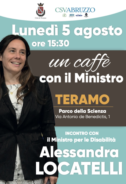 Il CSV Abruzzo organizza "Un caffè con il Ministro" - Foto