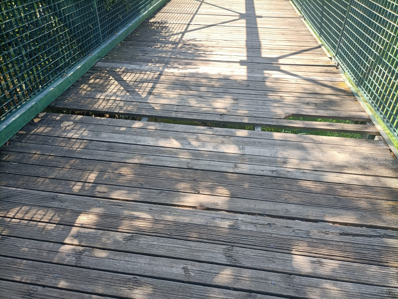 Chiuso momentaneamente il ponticello del parco fluviale - Foto