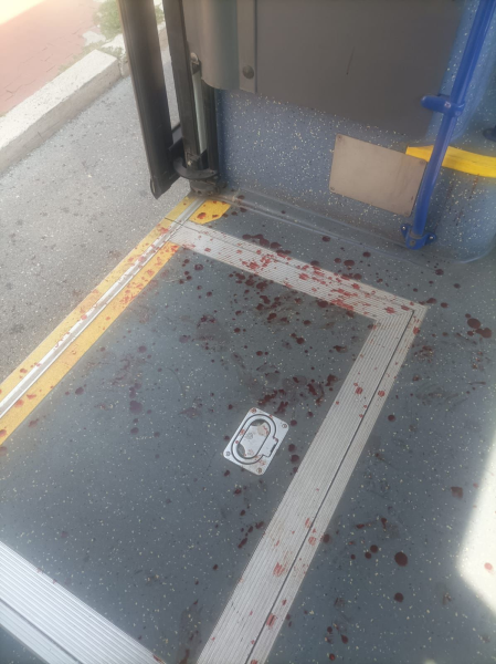 Rissa a bordo dell'autobus 1/ di Teramo: macchie di sangue e cambio del mezzo - Foto