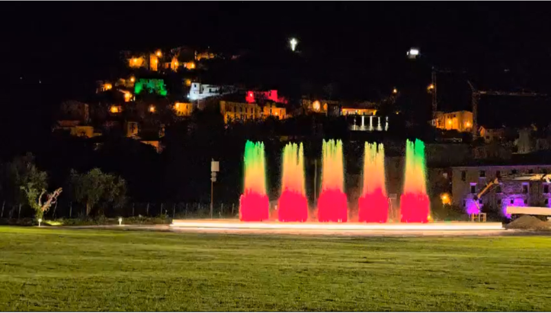 La grande bellezza, a Montorio prove tecniche della nuova fontana - Foto