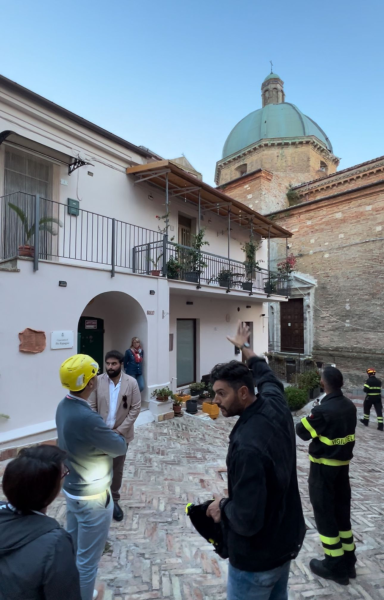 Iniziati i lavori di messa in sicurezza della cupola e della lanterna della Chiesa di Montepagano - Foto