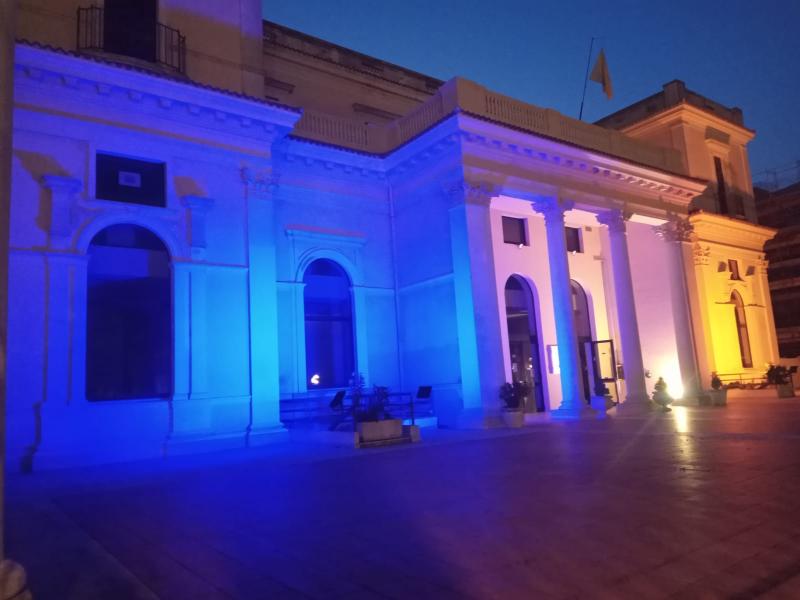 Giulianova illumina il Kursaal con i colori ucraini - Foto