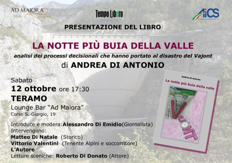 Teramo. Presentazione del libro “La notte più buia della valle” di Andrea Di Antonio - Foto