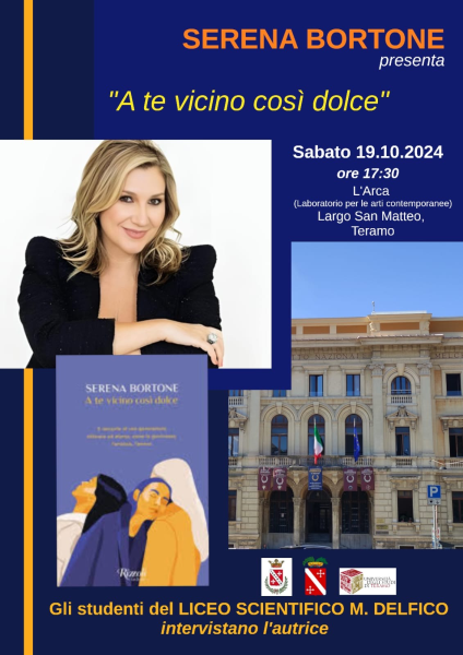 Il liceo scientifico Delfico presenta il libro di Serena Bortone  “A te vicino così dolce” - Foto